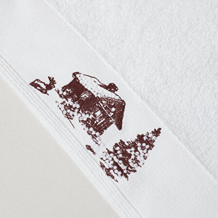 Linens Chalet Pamuk 30x45 Cm El Havlusu Beyaz