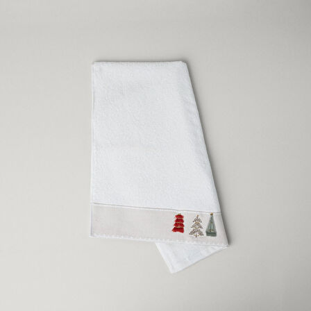 Linens Pine Pamuk 50x85 Cm Yüz Havlusu Ekru