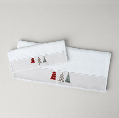 Linens Pine Pamuk 50x85 Cm Yüz Havlusu Ekru