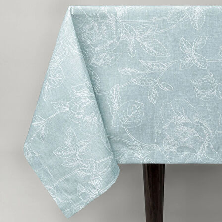 Linens Novel 150x250 cm Masa Örtüsü Mavi