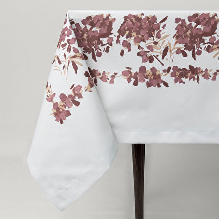 Linens Tale 150x250 cm Masa Örtüsü Mürdüm