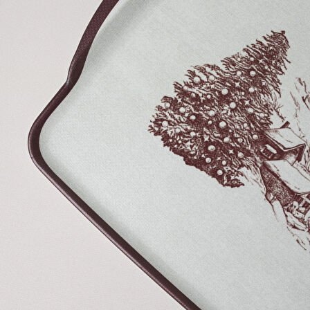 Linens Chalet Melamin 41x30 cm Tepsi