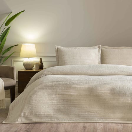 Linens Velona King Yatak Örtüsü Seti Kum