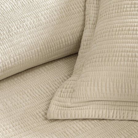 Linens Velona King Yatak Örtüsü Seti Kum