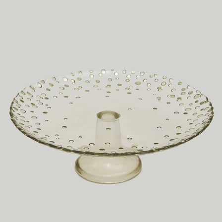 Linens Sparkle Ayaklı Tabak 28 cm Bronz-Gold