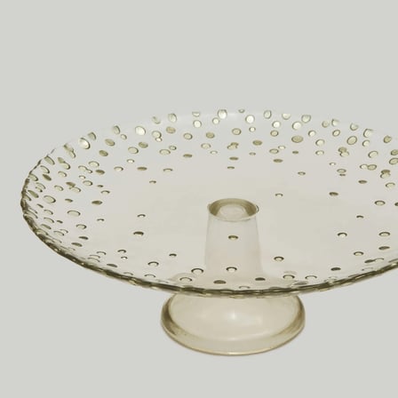 Linens Sparkle Ayaklı Tabak 28 cm Bronz-Gold