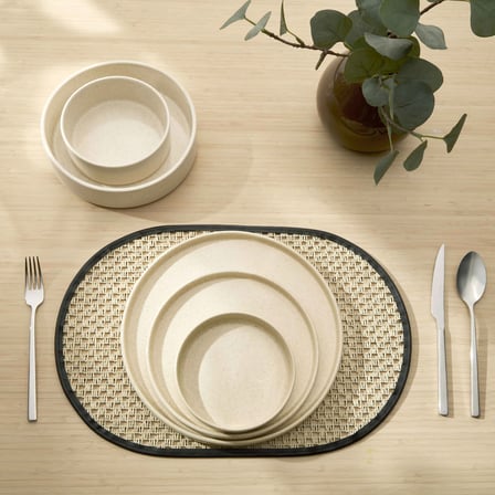 Linens Blast Seramik 27 cm Servis Tabağı Ekru