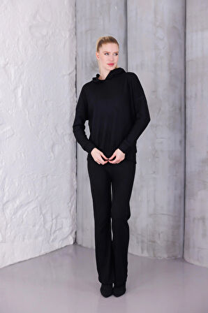 Kadın Oversize Kapüşonlu Takım