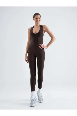 Kelebek Askılı Arkası Büzgülü ( Scrunch Butt ) Spor Tayt Tulum