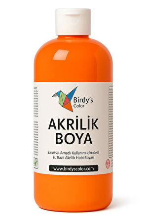 Birdy's Color Turuncu Akrilik Boya 500gr