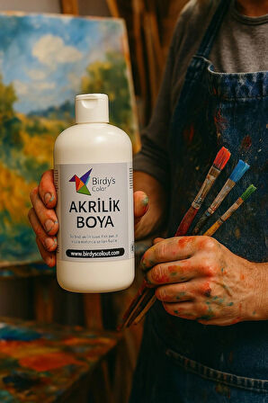 Birdy’s Color Beyaz Akrilik Boya 500 Gr