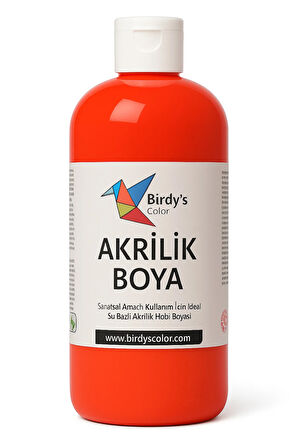 Birdy's Color Kırmızı Akrilik Boya 500 gr Sanat ve Hobi Boyası