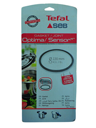 Tefal Optima Kapak Lastiği 4,5L, 6L, 220mm