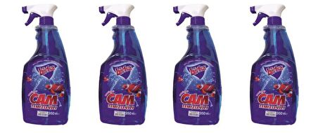 4'lü Püskürtmeli Parfümlü Cam Temizleyici 950 ml.