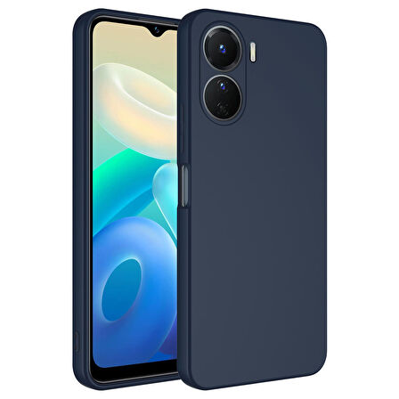 Gpack Vivo Y16 Kılıf Mara Lansman Silikon Mat Soft İçi Süet