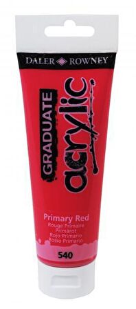 DALER ROWNEY 540 GRADUATE AKRİLİK BOYA  PRİMARY RED 120 ML