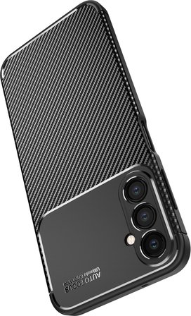 Gpack Samsung Galaxy A14 Kılıf Negro Karbon Kamera Korumalı Silikon Lüx