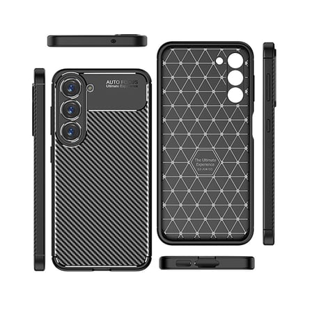 Gpack Samsung Galaxy S23 Plus Kılıf Negro Karbon Kamera Korumalı Silikon Lüx