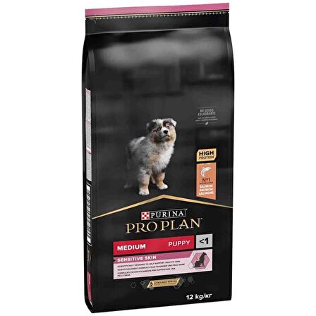 Proplan medium puppy somon köpek 12kg sensitive skin somonlu yavru köpek maması