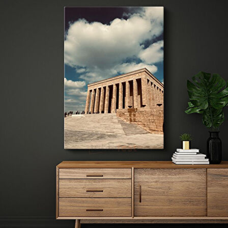 Anıtkabir - Mavi Gökyüzü Altında Kanvas Tablo