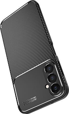 Gpack Samsung Galaxy A54 Kılıf Negro Silikon Karbon Kamera Korumalı Nano Glass
