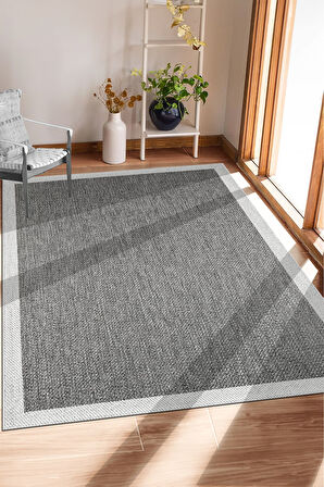 Sisal Bordürlü Jut Hasır Kaymaz Taban Çerçeve Model
