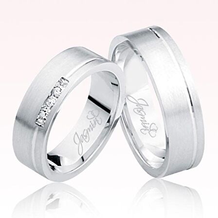 Beyaz Altın Alyans 1503-1