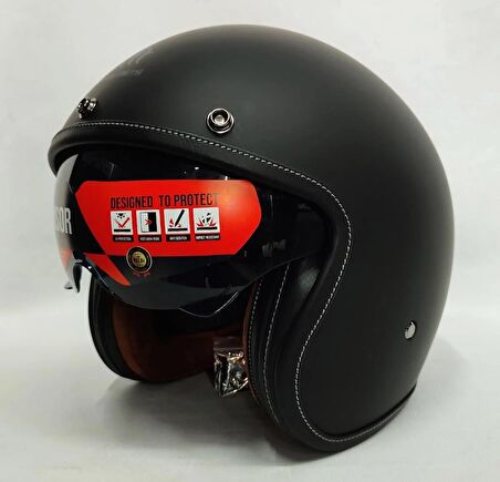 Mt Kask Mt Le Mans 2 Sv Açık Motosiklet Kaskı Mat Siyah  - XL