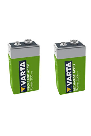 2 Adet 200mah Ni-mh 9v Ready To Use Şarjlı Pil
