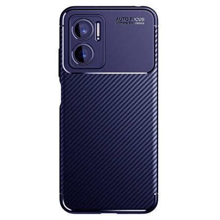 Gpack Xiaomi Redmi Note 11E Kılıf Negro Silikon Karbon Kamera Korumalı Nano Glass