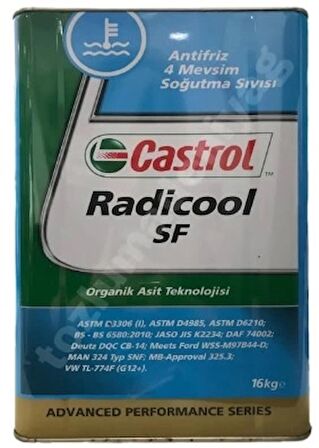 CASTROL KIRMIZI ANTİFRİZ 16 KG