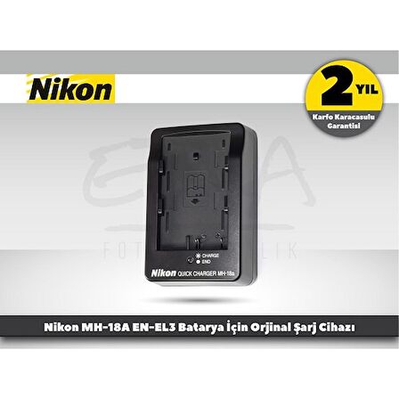 Nikon MH-18A  Şarj Cihazı (Distribütör Garantili)