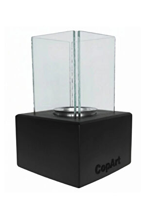 CopArt Muko Siyah Biyoetanol Masaüstü Şömine - 1 Lt CopArt Yakıt Hediye