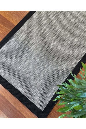 Sisal Beyaz Gri Jüt Hasır Bordürlü Model Renk Dokuma Yıkanabilir Toz Vermez Halı