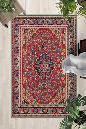 Yıkanabilir Kaymaz Taban Dijital Baskılı Halı ve Yolluk – Leke Tutmaz Salon & Mutfak Halısı
