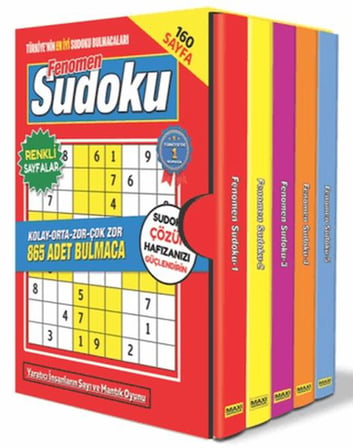 Fenomen Sudoku Bulmaca Seti - 5 Kitap