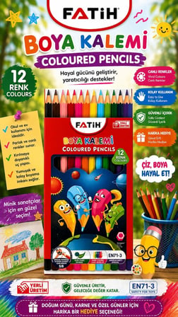 Fatih 12'li Kuru Boya