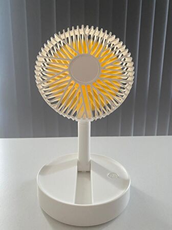 Masaüstü Mini Usb Fan Şarjlı Katlanabilir 3 Kademeli Soğutucu Fan