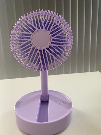 Masaüstü Mini Usb Fan Şarjlı Katlanabilir 3 Kademeli Soğutucu Fan