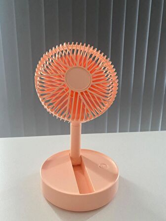 Masaüstü Mini Usb Fan Şarjlı Katlanabilir 3 Kademeli Soğutucu Fan