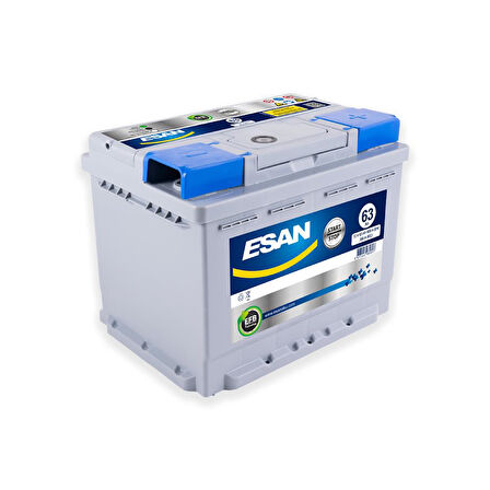 ESAN 63Ah PRESTİJ L2T EFB GRİ GRİ DÜZ KUTUP