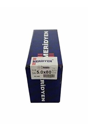 Sunta vidası 5,0x80 Meridyen 200 adet kutulu