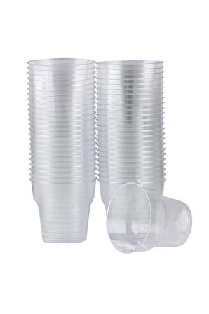 Şeffaf Ekstra Sert Plastik Kristal Bardak 200 Adet 180 Cc
