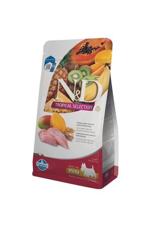 Nd Tropical Selection Köpek 1,5kg Mini Adult Tavuk Etli Tropikal Meyve Küçük Irk Yetişkin Köpek Mama