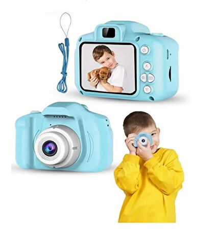 Dijital Fotoğraf Makinesi 1080p Hd Sd Kart Girişli Mini Eğitici Çocuk Fotoğraf Makinesi