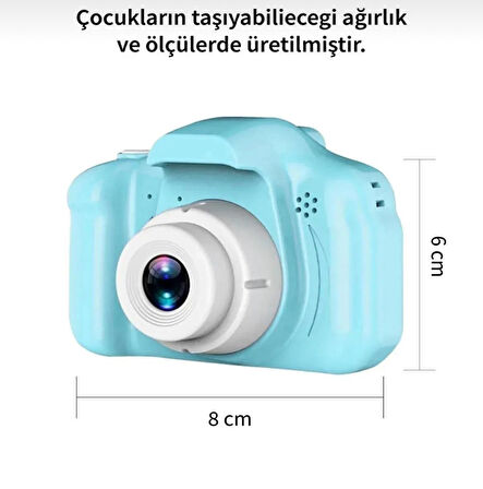 Dijital Fotoğraf Makinesi 1080p Hd Sd Kart Girişli Mini Eğitici Çocuk Fotoğraf Makinesi