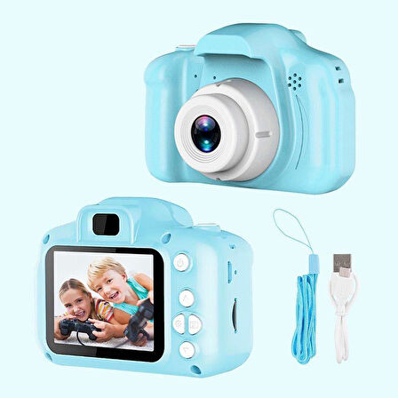 Dijital Fotoğraf Makinesi 1080p Hd Sd Kart Girişli Mini Eğitici Çocuk Fotoğraf Makinesi