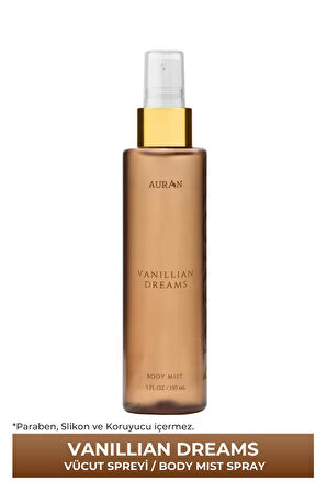 Vanillian Dreams Parfümlü Kadın Vücut Spreyi Vücut Misti Body Mist Spray 150ml