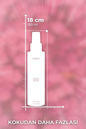 Aura Bliss Parfümlü Kadın Vücut Spreyi Vücut Misti Body Mist Spray 150ml