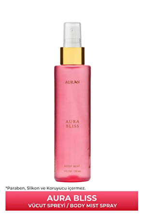 Aura Bliss Parfümlü Kadın Vücut Spreyi Vücut Misti Body Mist Spray 150ml